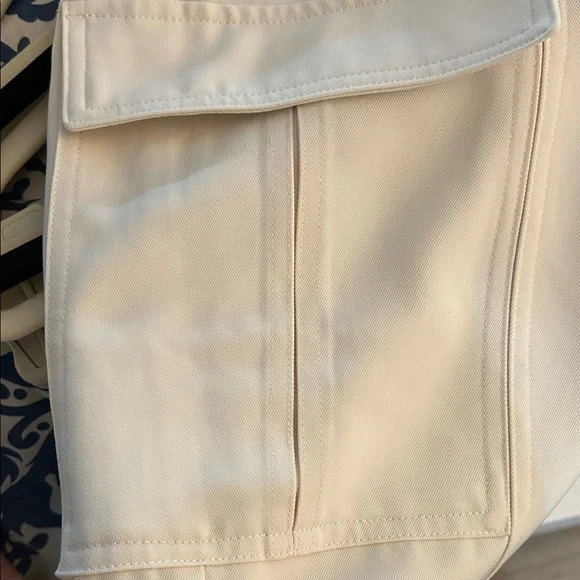 Women’s Cream Cargo Pants - Picture 6 of 6